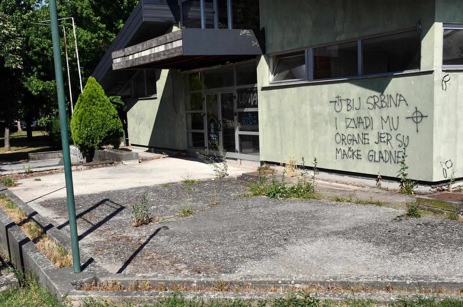 FOTO U Slavonskom Brodu osvanuo grafit mržnje protiv Srba