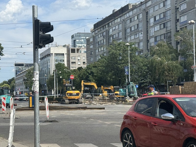 Gradilište na križanju Vukovarske i Savske