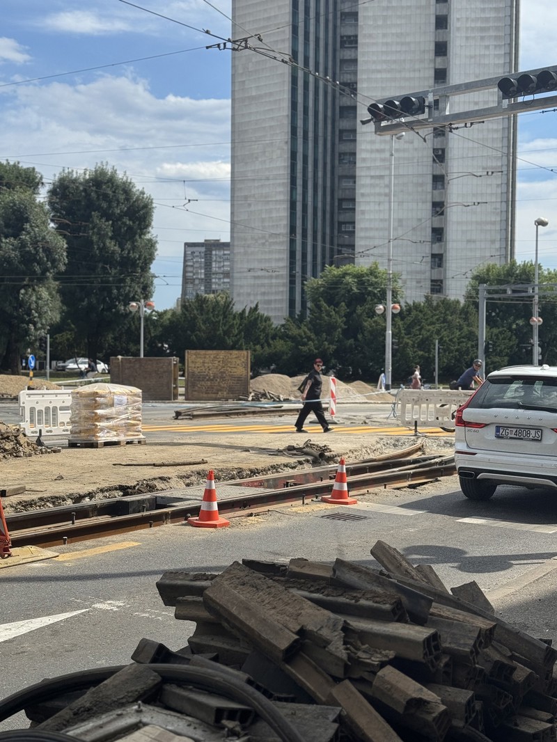 Gradilište na križanju Vukovarske i Savske