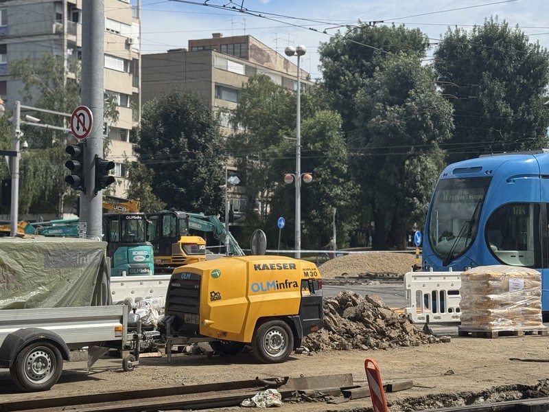 Gradilište na križanju Vukovarske i Savske