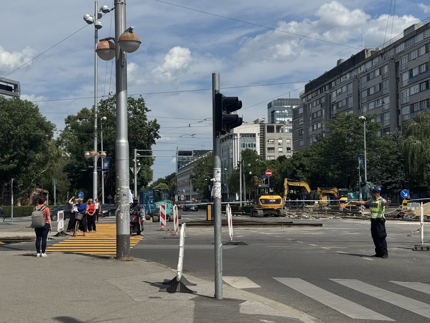 Gradilište na križanju Vukovarske i Savske