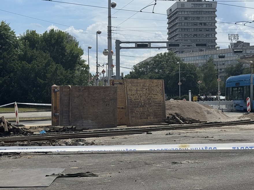 Gradilište na križanju Vukovarske i Savske