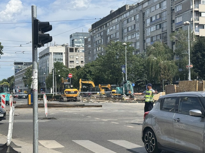 Gradilište na križanju Vukovarske i Savske