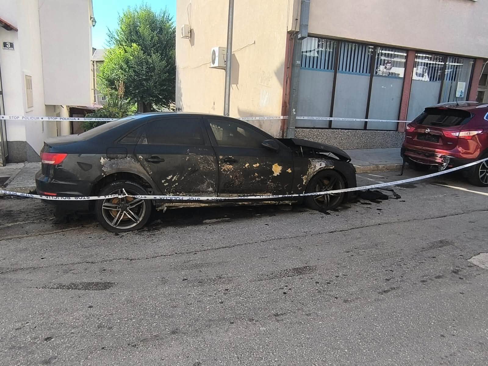Netko je u Kninu zapalio Audi muškarcu koji je nedavno priveden u istrazi dilanja