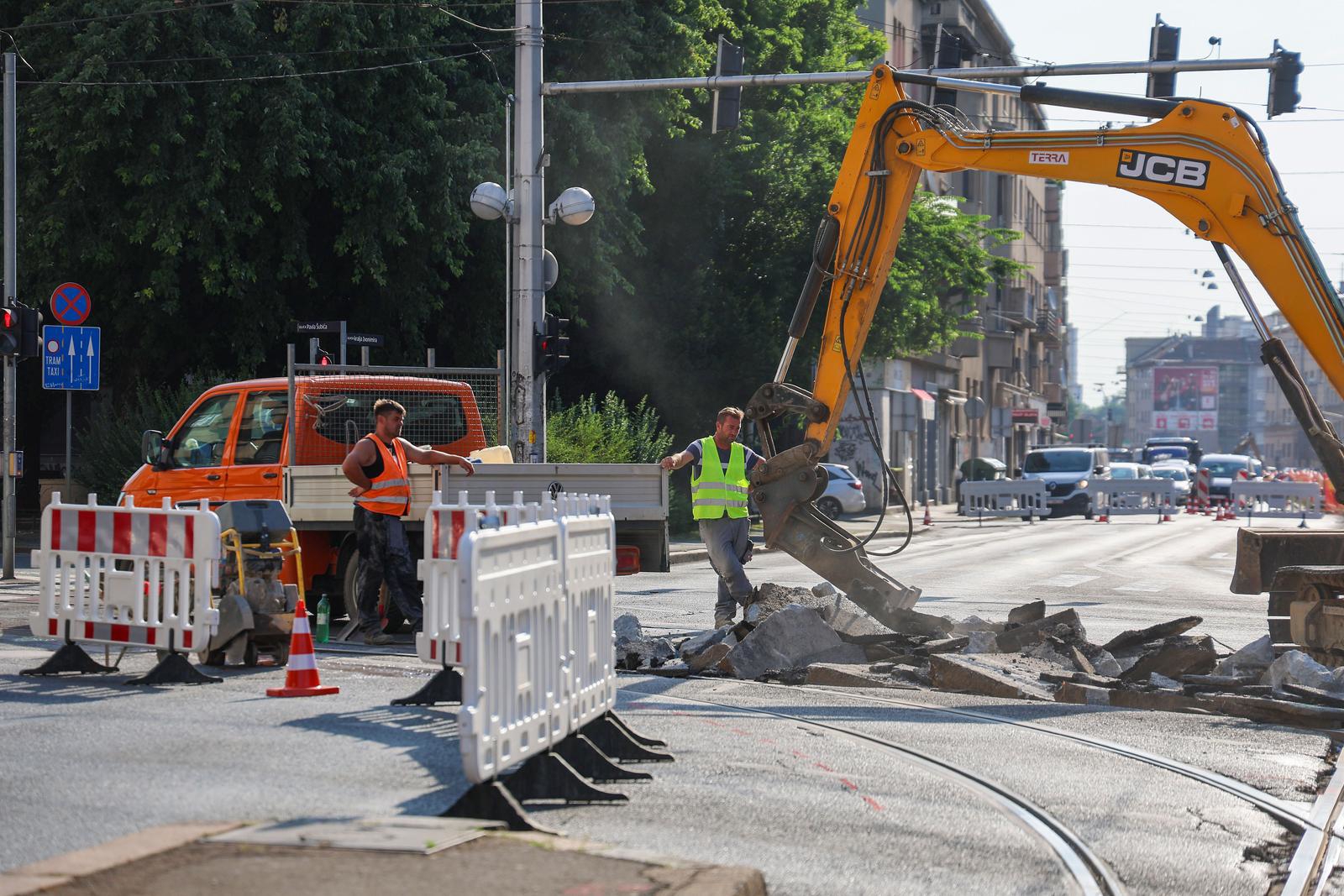 FOTO Počeli radovi na križanju Zvonimirove i Šubićeve u Zagrebu