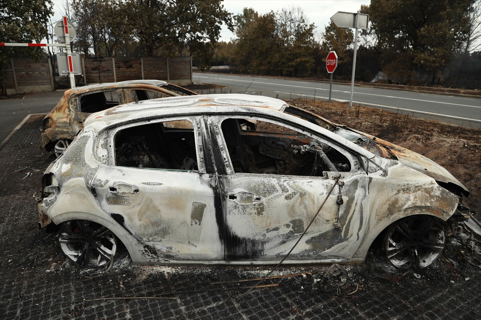 Posljedice požara kod Bordeauxa.