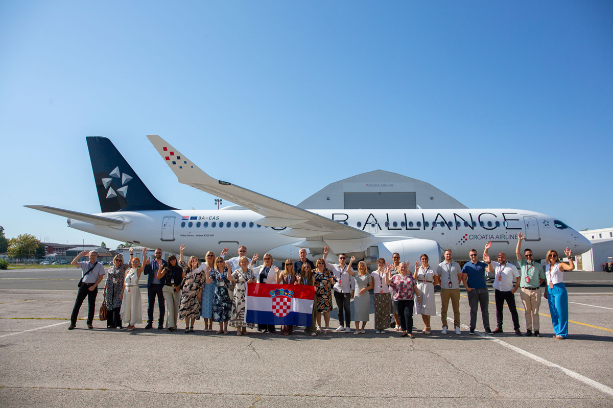 FOTO Deseti Airbus A220 stigao u flotu Croatia Airlinesa