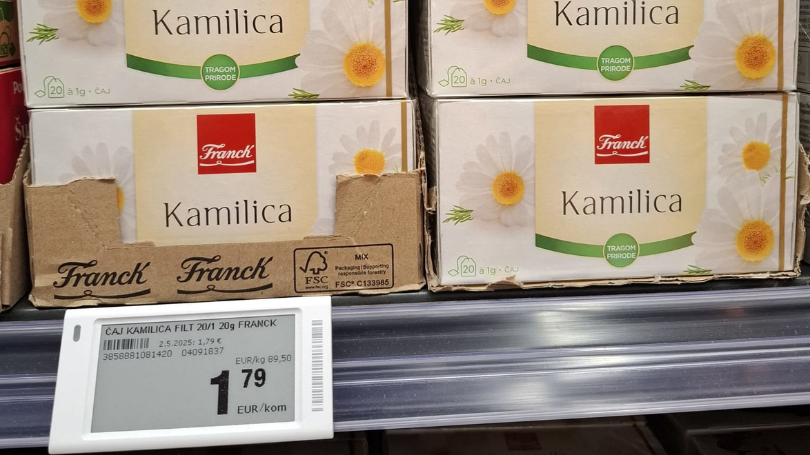 Franck čaj 1,79 eura ili 13,49 kn 