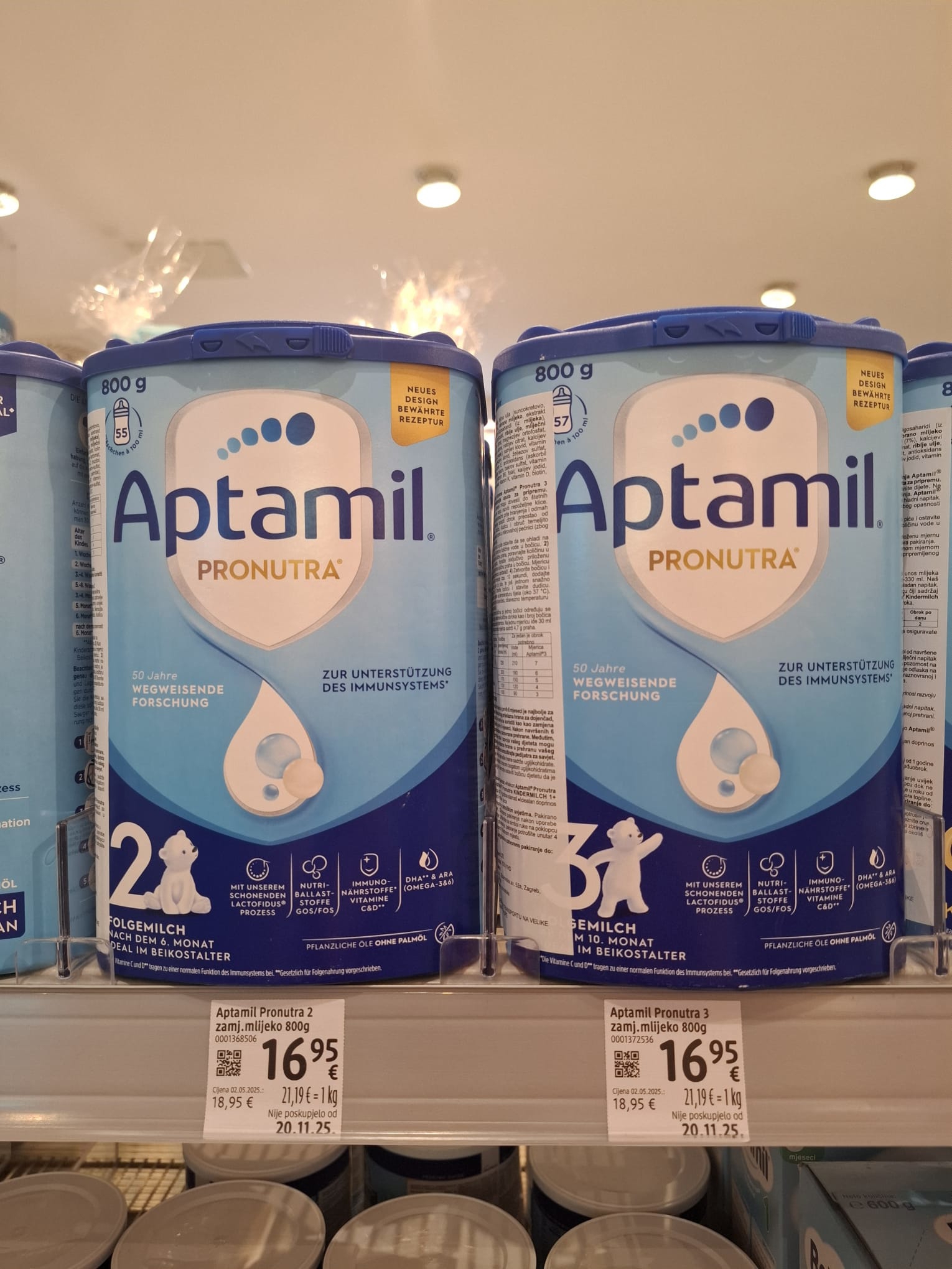 Aptamil Pronutra 800g  16,95 eura ili 127,71 kn