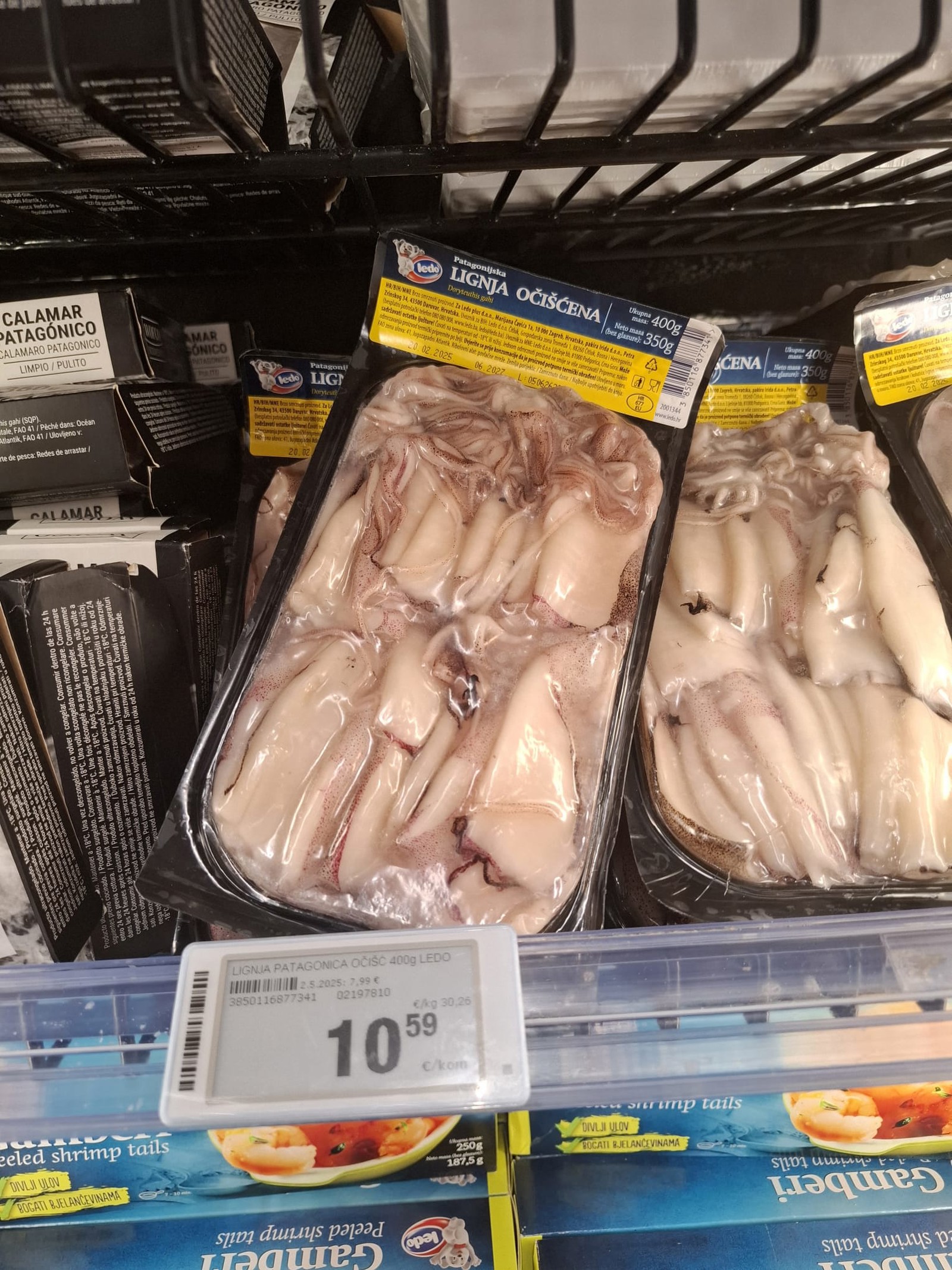 Ledo smrzunte lignje 400g 10,59 eura ili 79,79 kn 