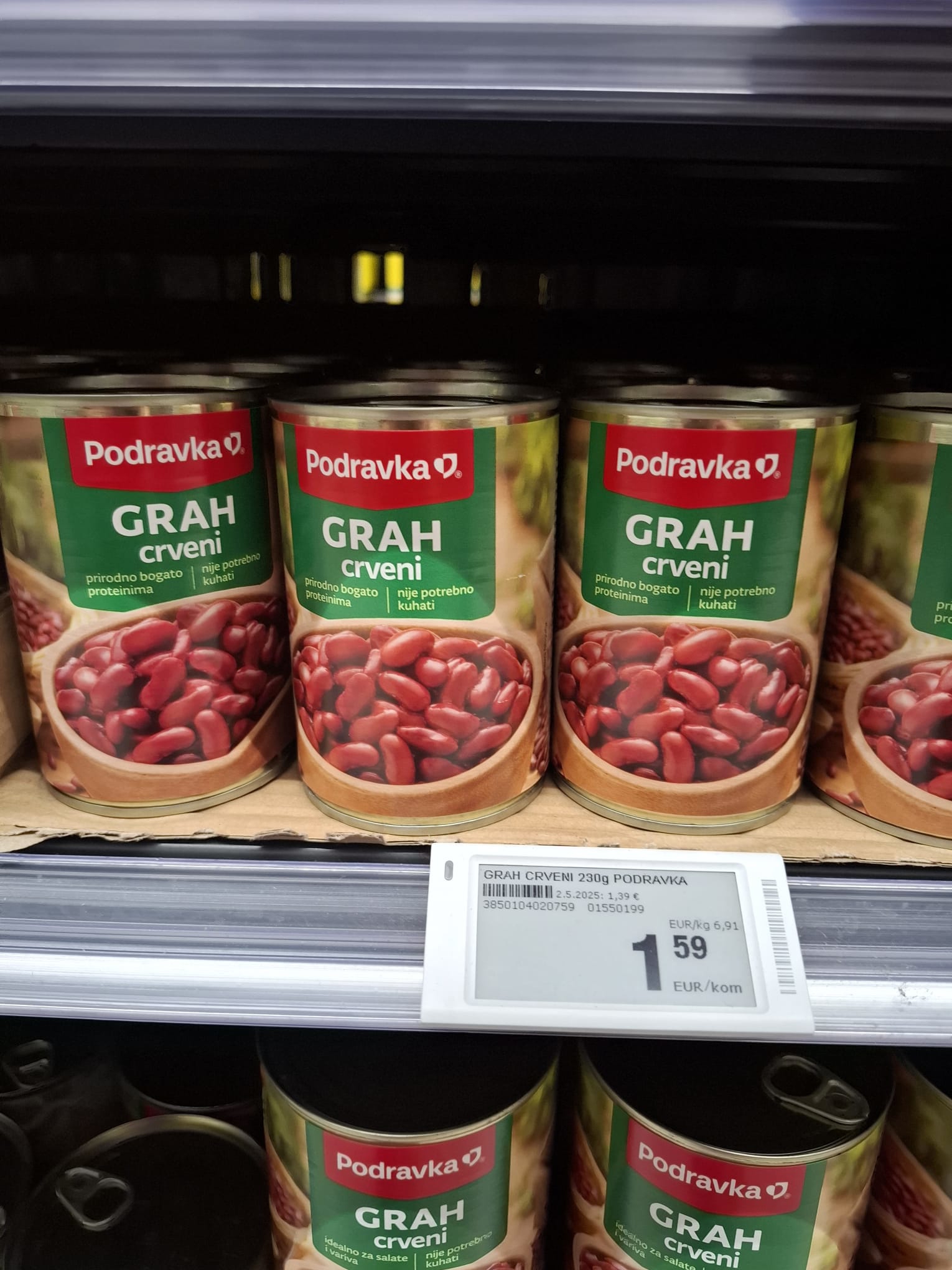 Grah crveni Podravka 1,59 euro ili 11, 98 kn