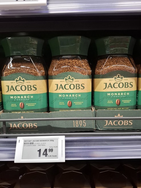 Jacobs instant kava 14,99 eura ili 112,94 kn