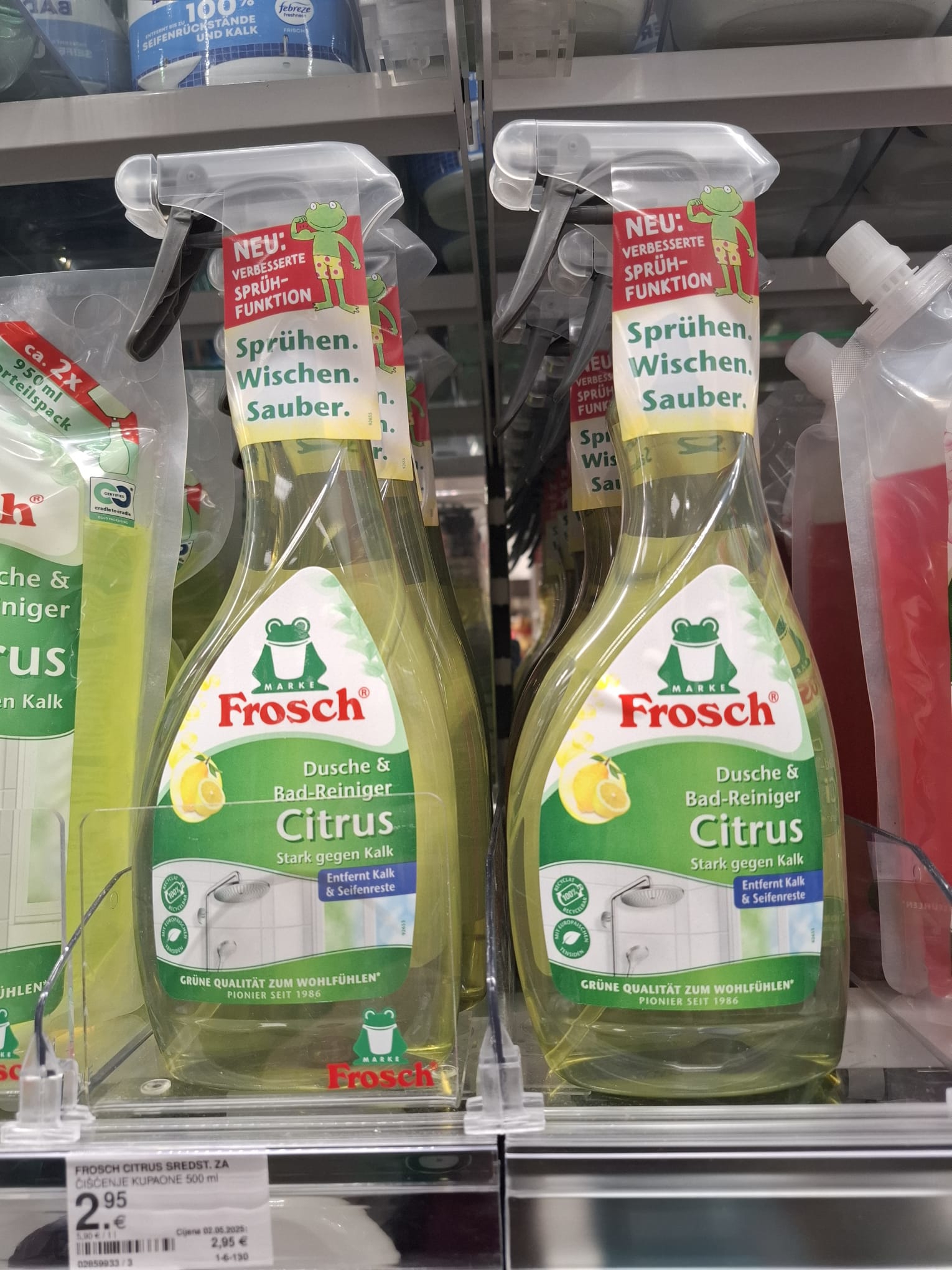 Frosch sredstvo za čišćenje 500ml 2,95 eura ili 22,23 kn