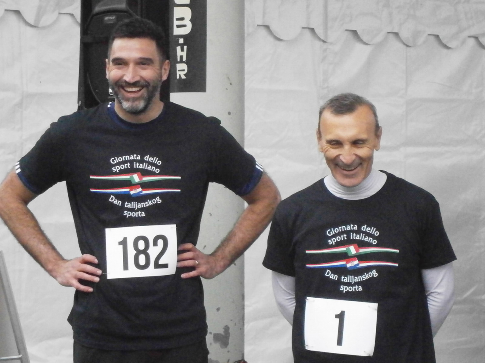 Spremni za Utrku prijateljstva državni tajnik Ministarstva turizma i sporta g. Pavić i veleposlanik Trichilo 2024.