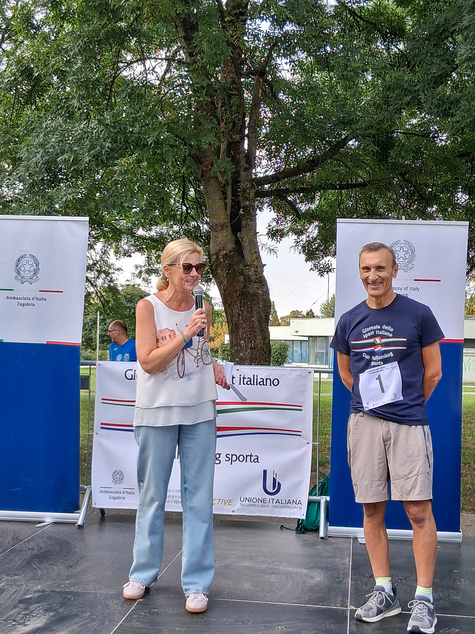 Na otvorenju Utrke prijateljstva gđa Popović iz Grada Zagreba 2025.