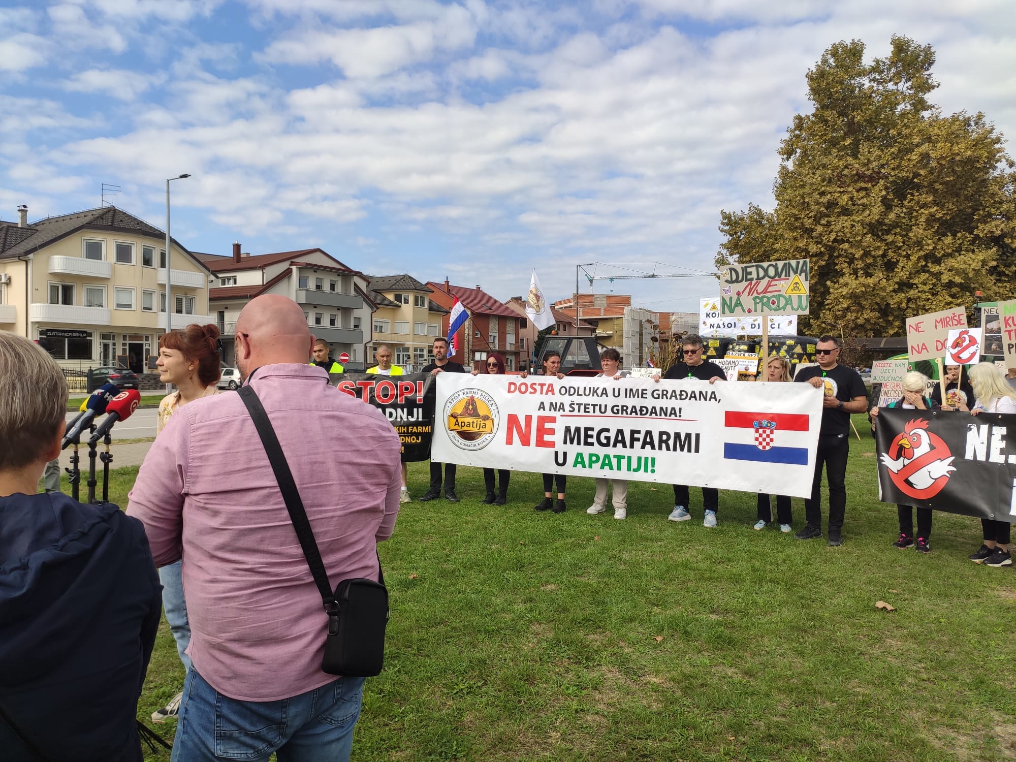 Prosvjed u Ludbregu protiv megafarme pilića: "Ne smijemo postati smetlište Europe"