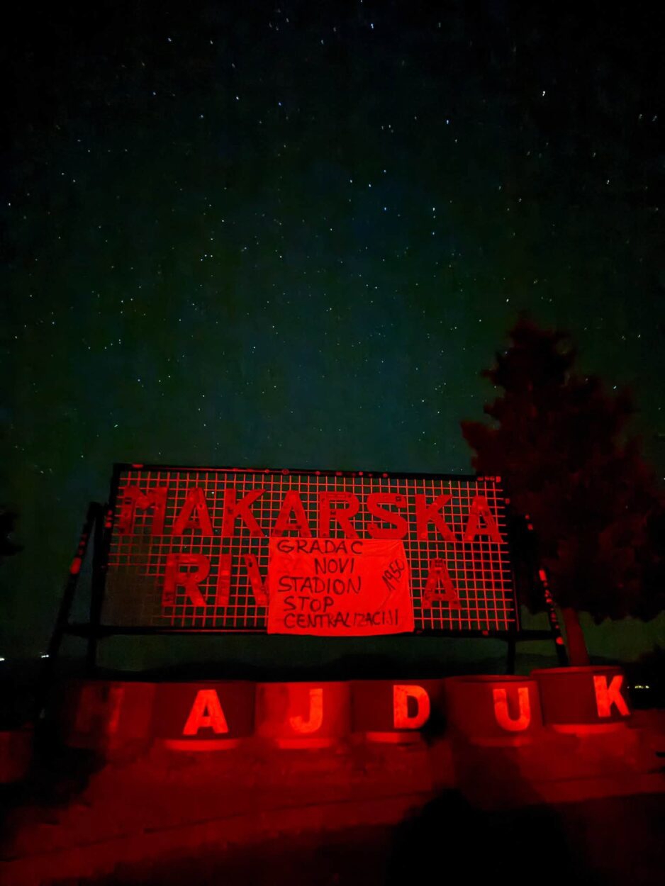 FOTO Akcija navijača Hajduka širom Dalmacije. Imaju novu poruku Plenkoviću