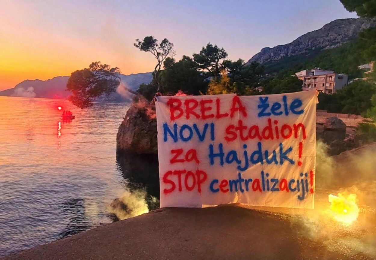 FOTO Akcija navijača Hajduka širom Dalmacije. Imaju novu poruku Plenkoviću