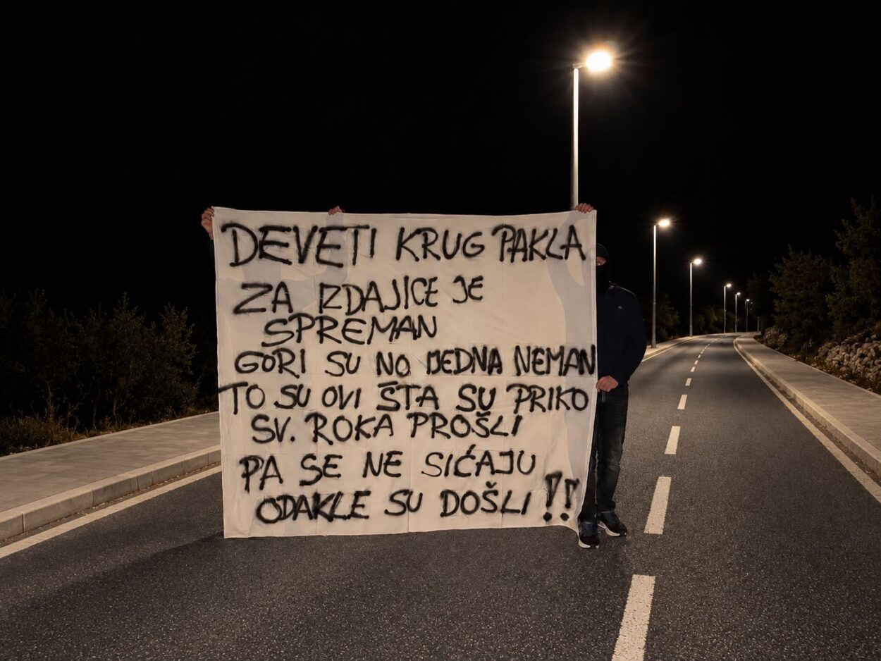 FOTO Akcija navijača Hajduka širom Dalmacije. Imaju novu poruku Plenkoviću