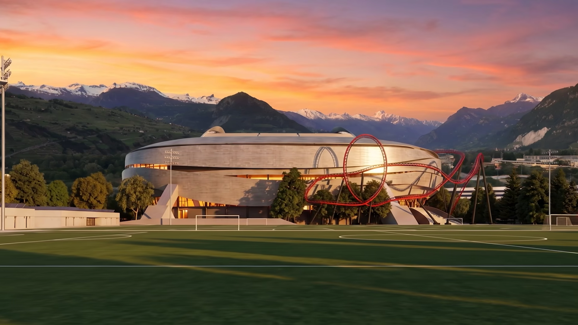 Je li ovo jedna od najluđih ideja za stadion? Imao bi vlak smrti i koštao 500 mil. €