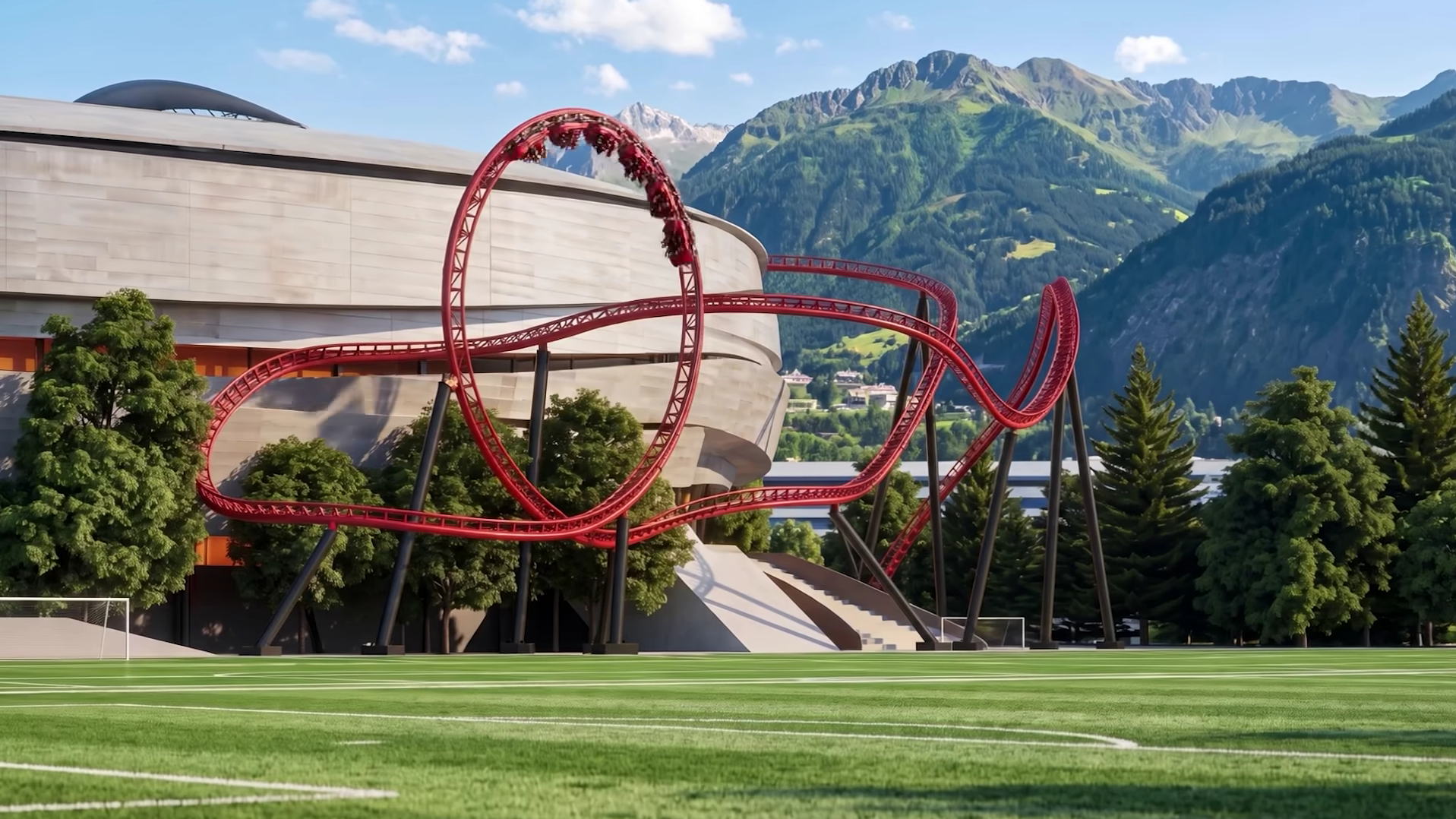 Je li ovo jedna od najluđih ideja za stadion? Imao bi vlak smrti i koštao 500 mil. €
