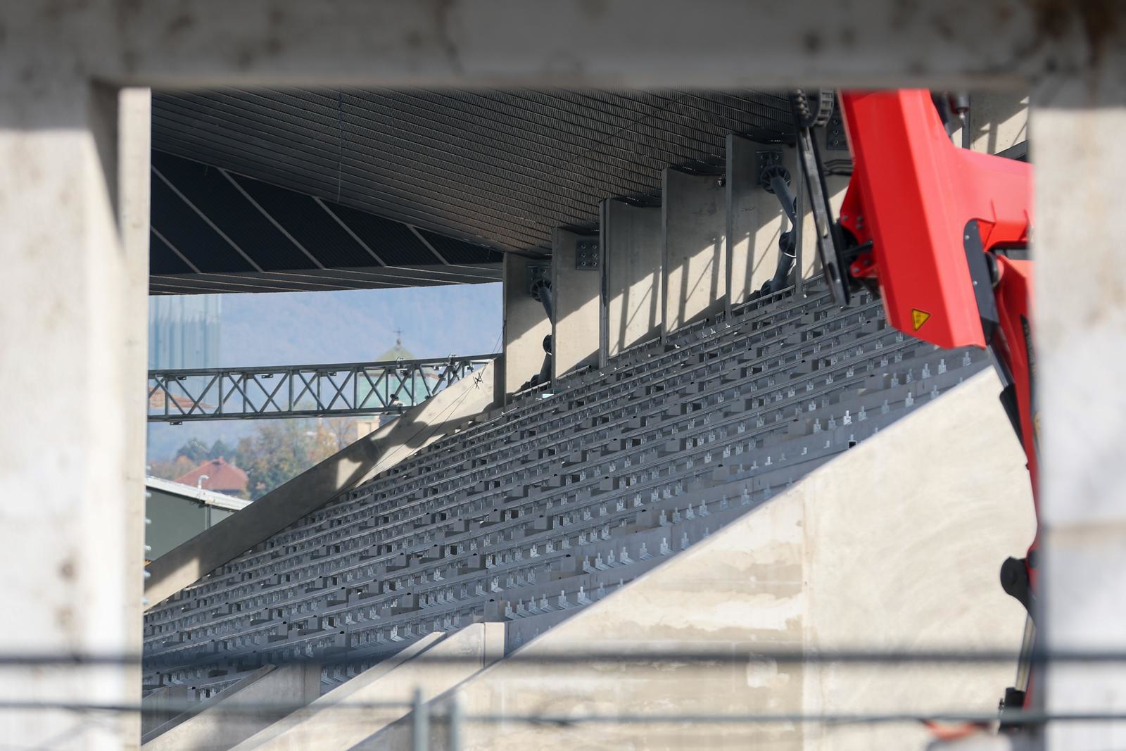 Dinamov zamjenski stadion sjajno napreduje. Pogledajte stolice u Kranjčevićevoj