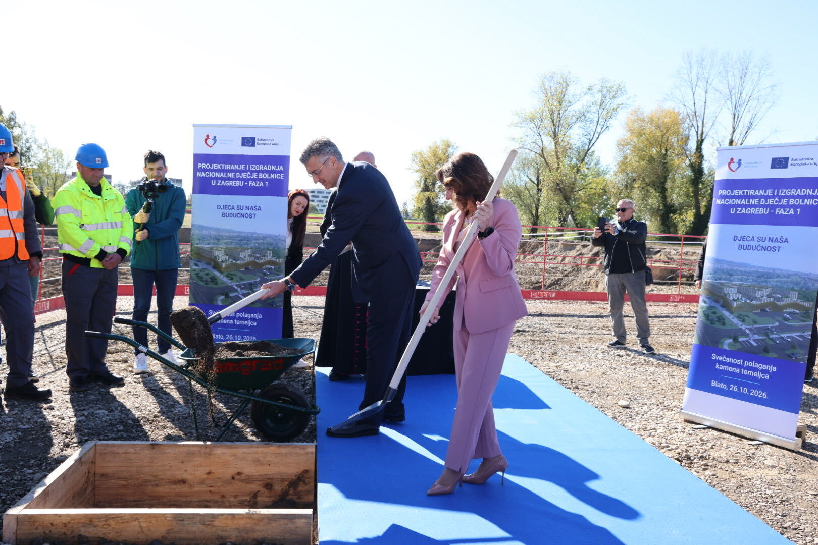 Položen kamen temeljac Nacionalne dječje bolnice u Blatu. Trebala bi biti gotova 2029.