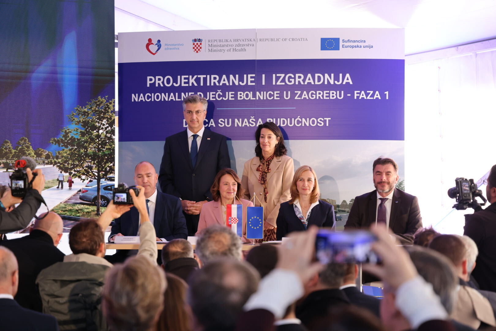 Položen kamen temeljac Nacionalne dječje bolnice u Blatu. Trebala bi biti gotova 2029.