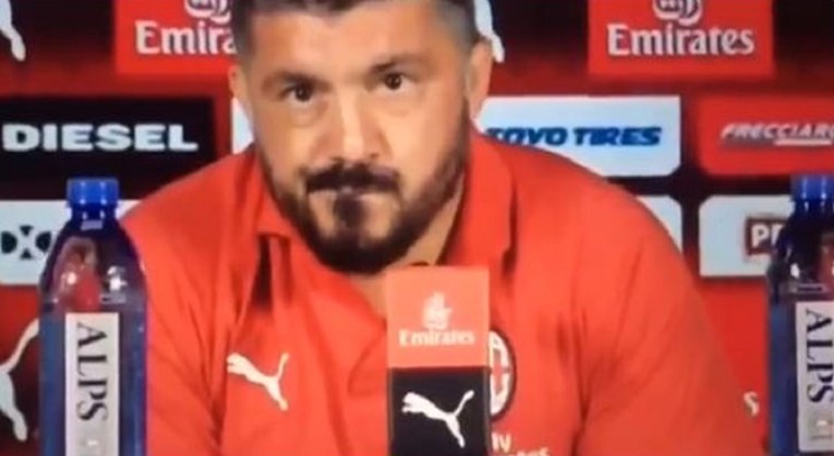 VIDEO Bijesni Gattuso novinaru: Moraš mi reći tko ti je cinker. Pronaći ću ga...
