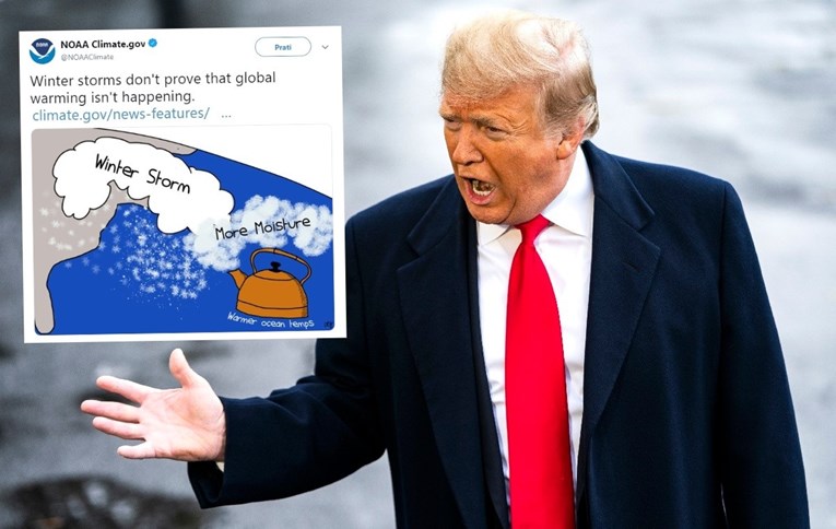 Trump: -50°C je, gdje je globalno zatopljenje? Stručnjaci mu spustili crtežom
