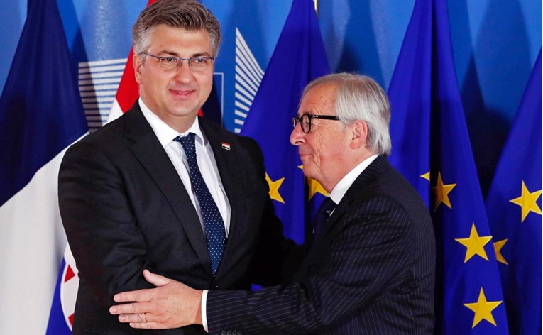 Juncker se sastao s Plenkovićem i nahvalio hrvatsko članstvo u EU