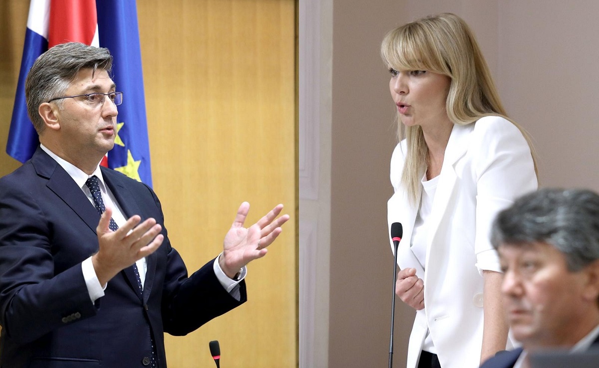 Plenković spustio Bruni Esih u saboru, pogledajte snimku