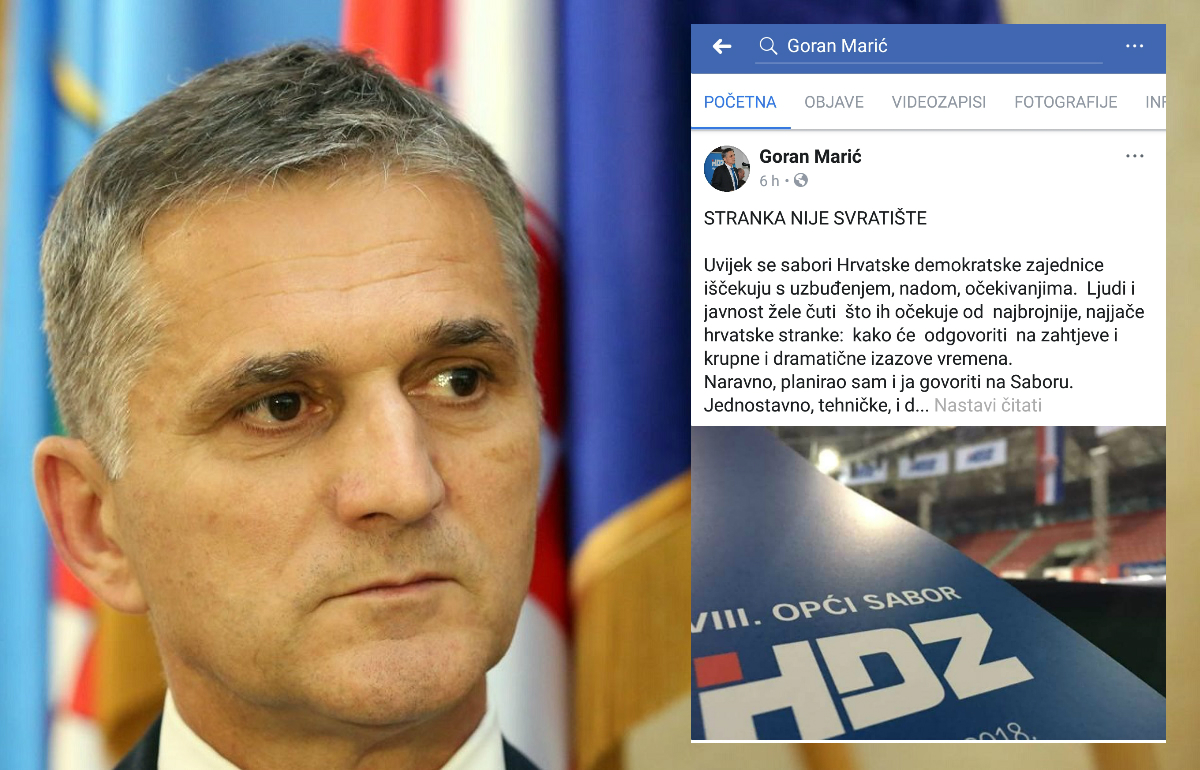Ministar Goran Marić:  HDZ je Knjiga izlaska