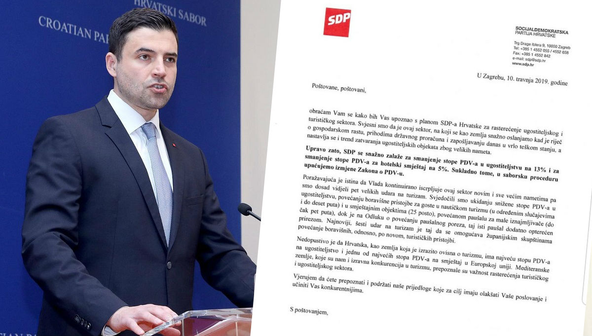 SDP se javlja ugostiteljima i odjednom obećava niže poreze
