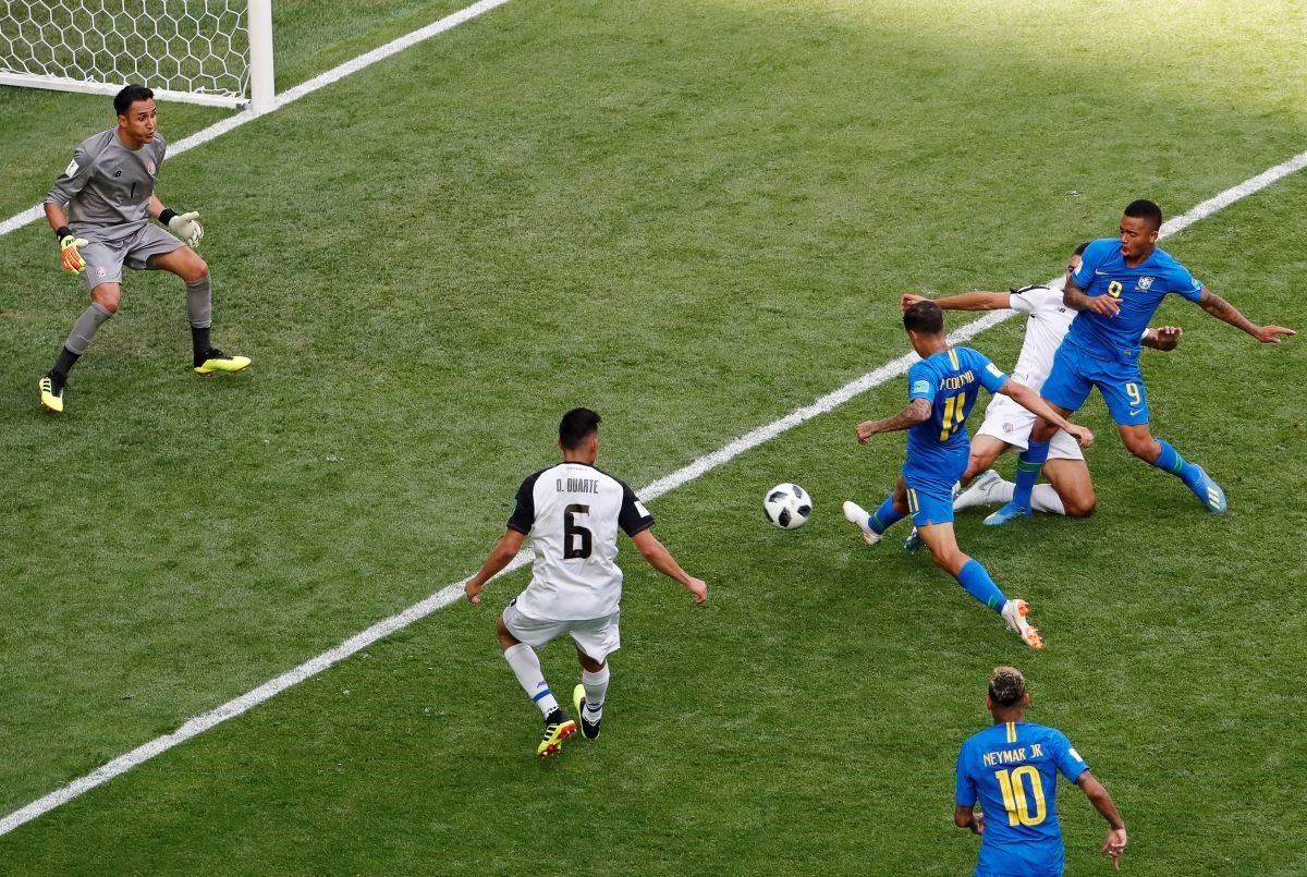 BRAZIL - KOSTARIKA 2:0 Coutinho i Neymar u sudačkoj nadoknadi zabili za prvu pobjedu na SP-u