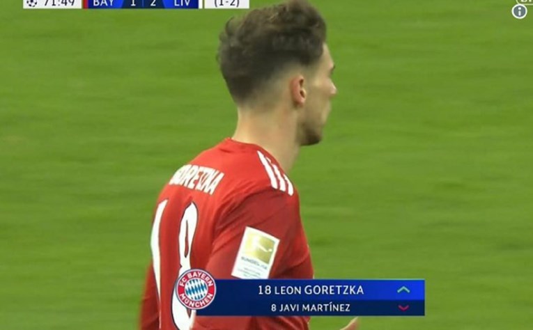 Zbog bizarne greške Bayern čeka kazna: UEFA istražuje slučaj Goretzkinog dresa