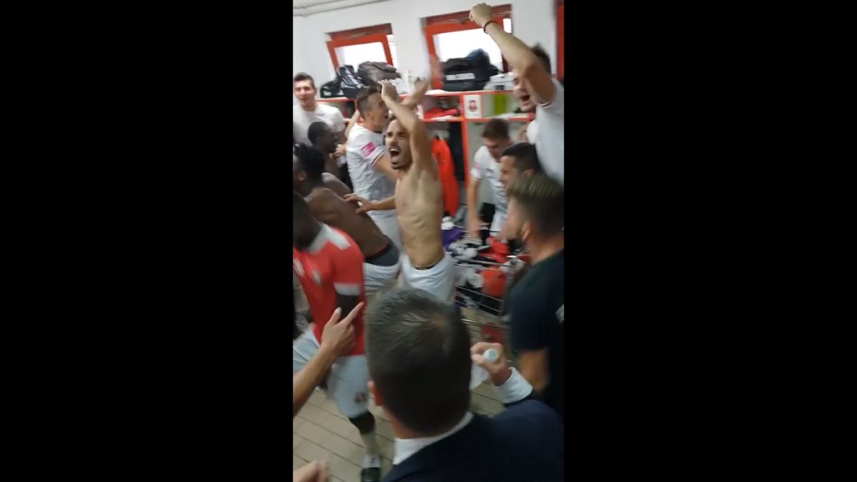 Pogledajte slavlje Goričana u svlačionici nakon rušenja Rijeke