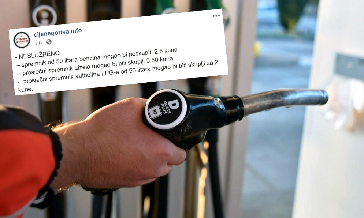 Sutra poskupljuje gorivo?
