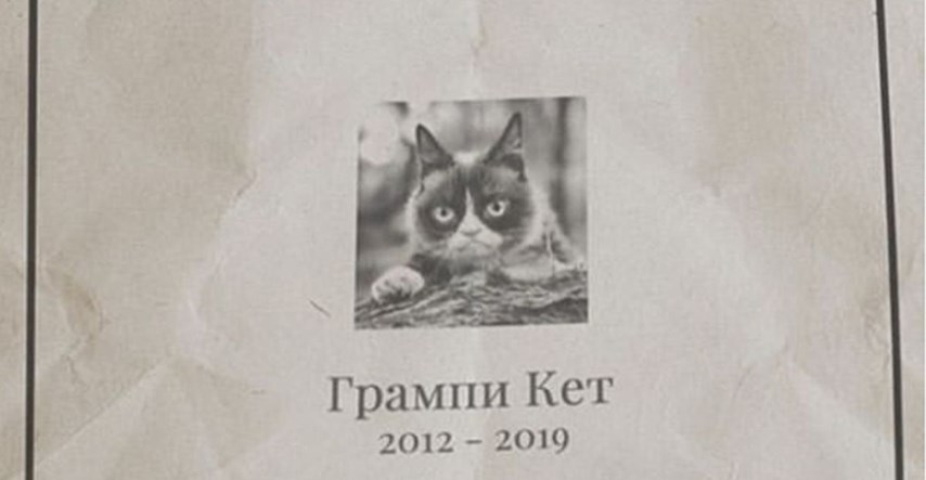 Srbi platili osmrtnicu za Grumpy Cat: "Za sve situacije gdje je tvoje lice..."