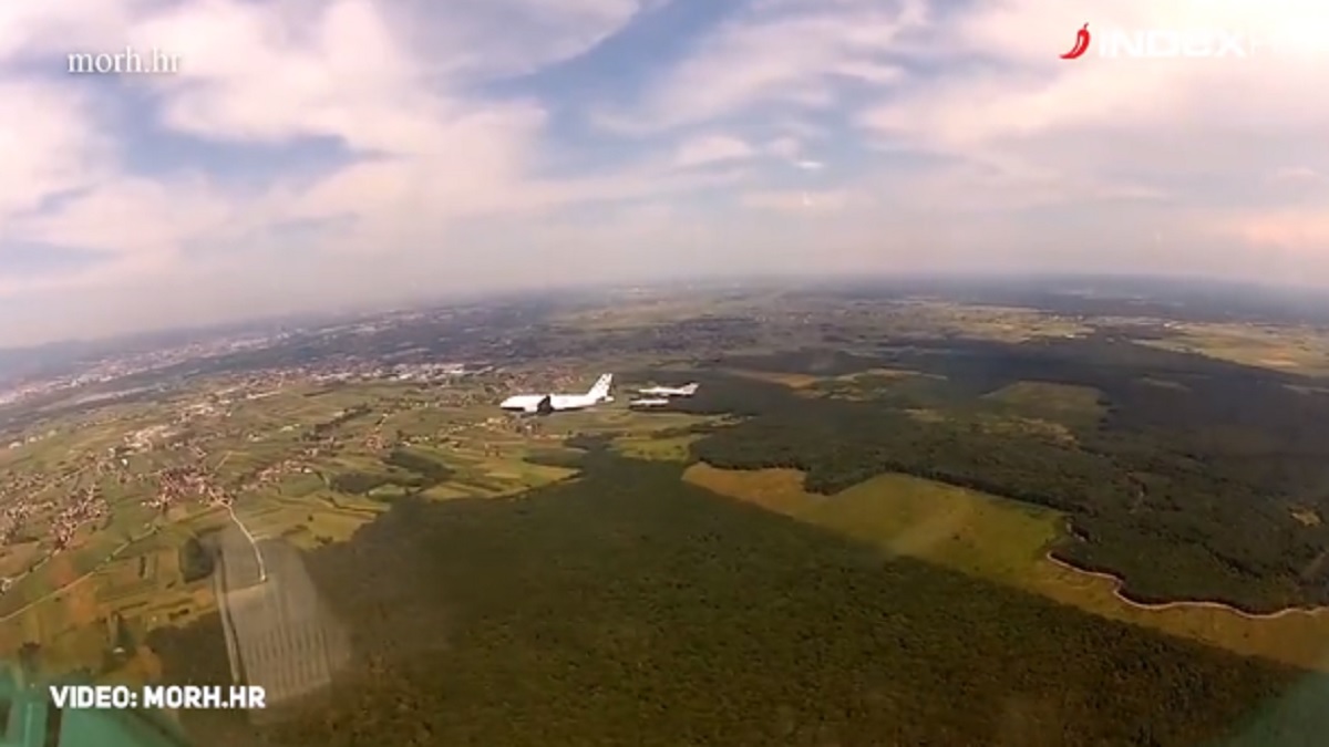 VIDEO Pogledajte kako su MIG-ovi dočekali Vatrene, objavljen video iz pilotske kabine
