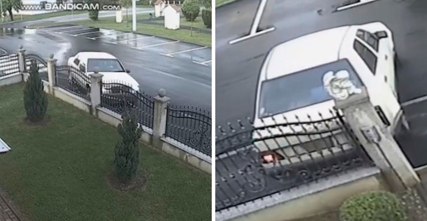 Netko se zabijao autom u kućnu ogradu čovjeka koji je pobijedio crkvenu zvonjavu