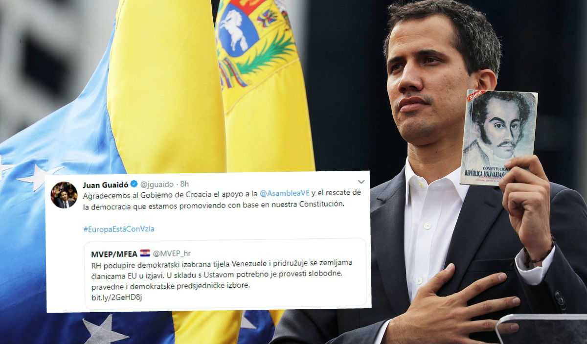 Guaido zahvalio Hrvatskoj na priznanju
