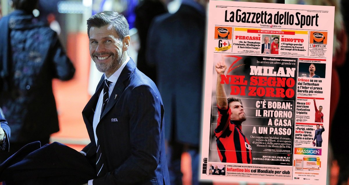 Boban na naslovnici Gazzette: "Milan u znaku Zorroa"