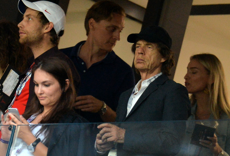 Mick Jagger gleda utakmicu Hrvatske i Engleske