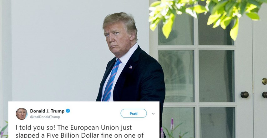 Trump se okomio na EU zbog kazne Googleu: "Iskorištavali su SAD, neće još dugo"