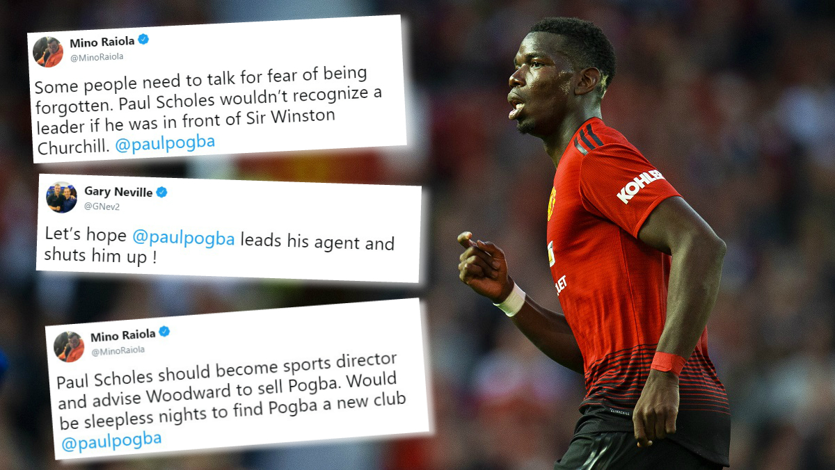 Pogbin menadžer napao Scholesa: "Tko si ti da pričaš o vođama na terenu?"
