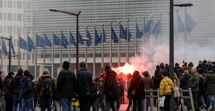 Na prosvjedu protiv Marakeškog sporazuma u Bruxellesu uhićeno 95 osoba