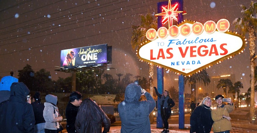 Pao snijeg u Las Vegasu i Los Angelesu, pogledajte fotografije