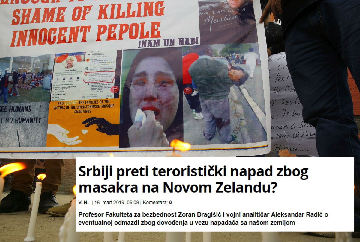 Profesor iz Beograda: Hrvati nas uvlače u masakr na Novom Zelandu