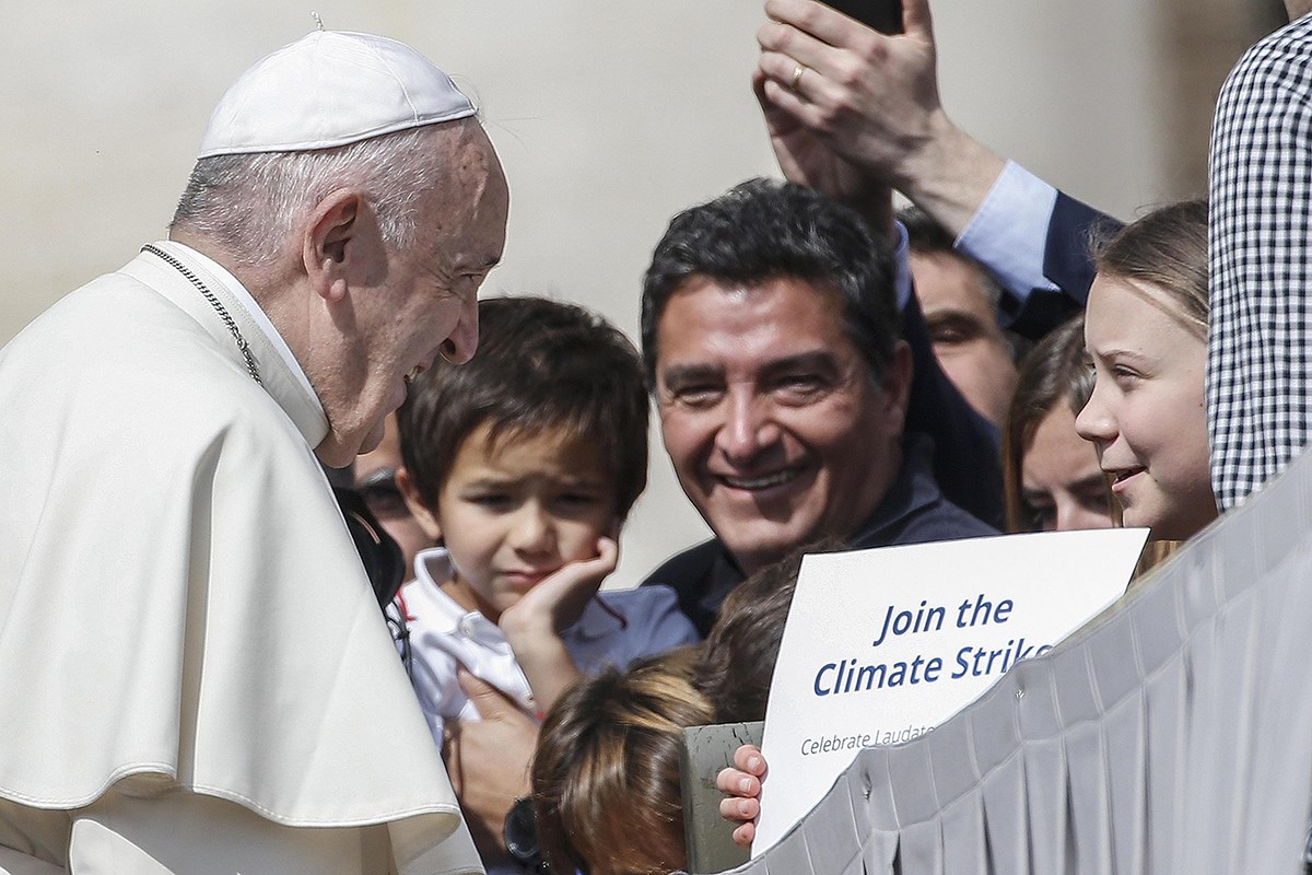 Tinejdžerica Greta pozvala Papu da se pridruži borbi protiv klimatskih promjena